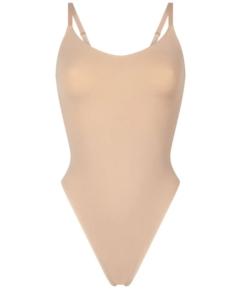 Seamless Enhancing High Leg Body - Beige