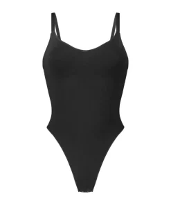 Seamless Enhancing High Leg Body - Black