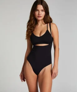 Seamless Enhancing High Waisted Thong - Black