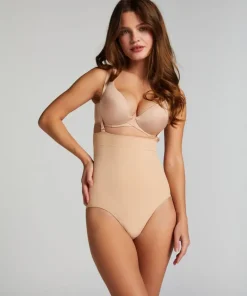 Seamless Enhancing High Waisted Knickers - Beige
