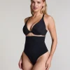 Seamless Enhancing High Waisted Thong - Black