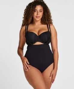 Seamless Enhancing High Waisted Thong - Black