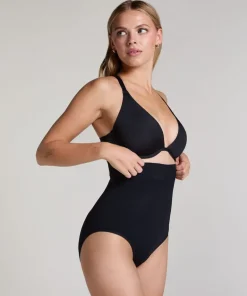 Seamless Enhancing High-waisted Rio Briefs - Black