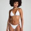 Seashell Cheeky Triangle Bottom - White