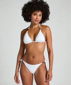 Seashell Cheeky Triangle Bottom - White