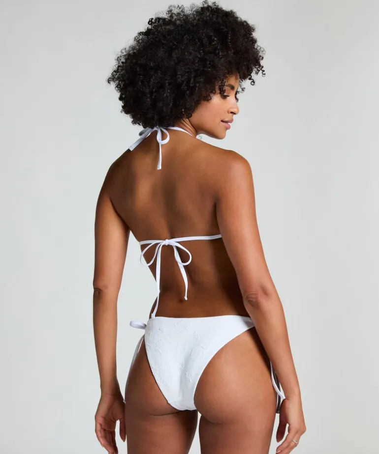 Seashell Cheeky Triangle Bottom - White