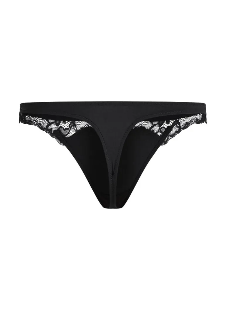 Secret Lace Thong - Black