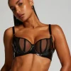 Seductress Half-Padded Cup Underwired Bra - Black