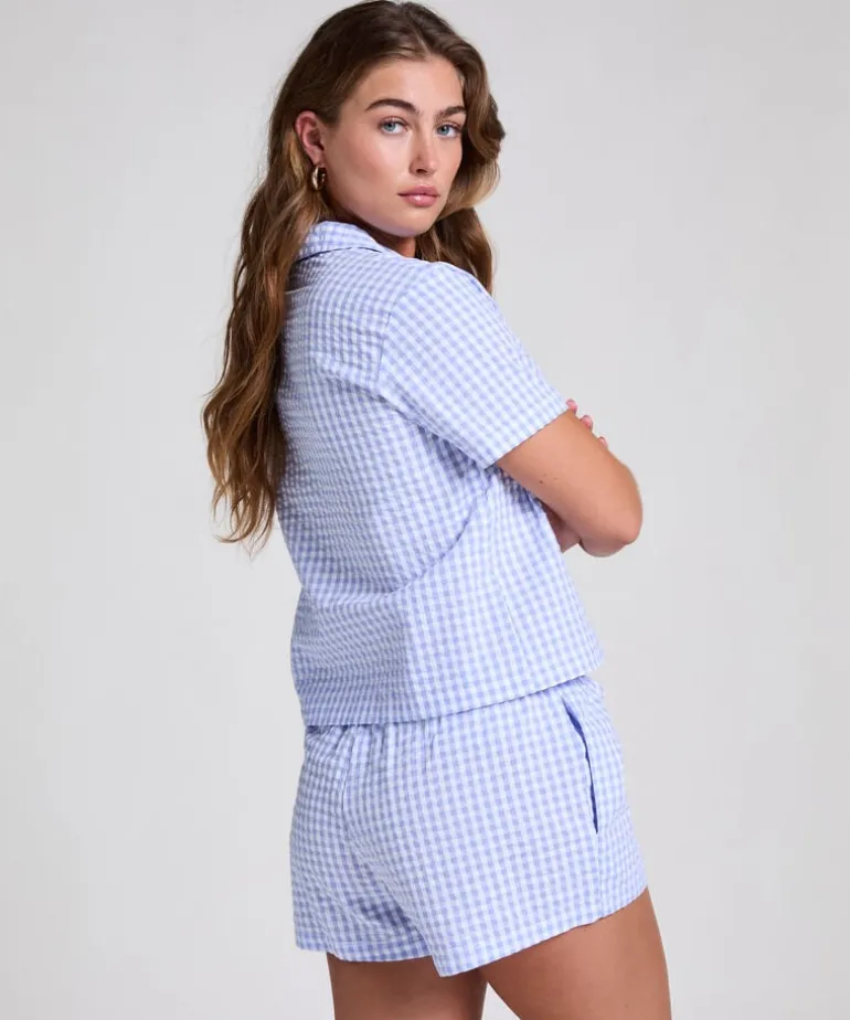 Seersucker Short - Blue
