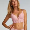 Selina Padded Push-Up Longline Underwired Bra - Pink