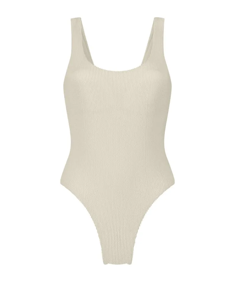 Shaping Crinkle Swimsuit - Black