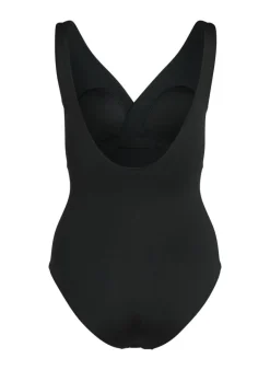Shaping Shell Mesh Swimsuit - Black