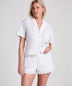 Short Broiderie Anglaise - White