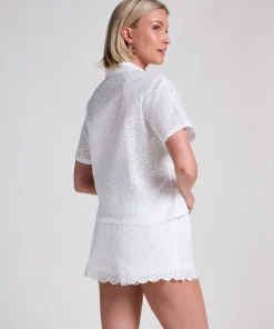Short Broiderie Anglaise - White