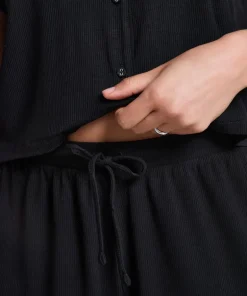 Short Jersey Rib Essential - Black