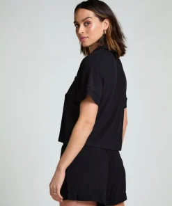 Short Jersey Rib Essential - Black