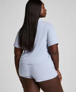 Short Jersey Rib Essential - Blue