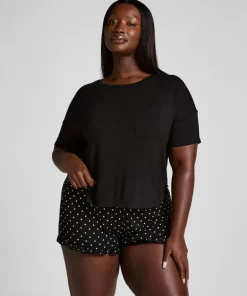 Short Pyjama Set - Black