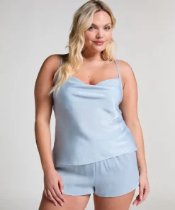 Short Satin Minimal - Blue
