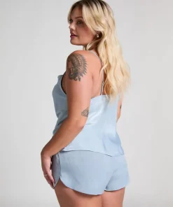 Short Satin Minimal - Blue