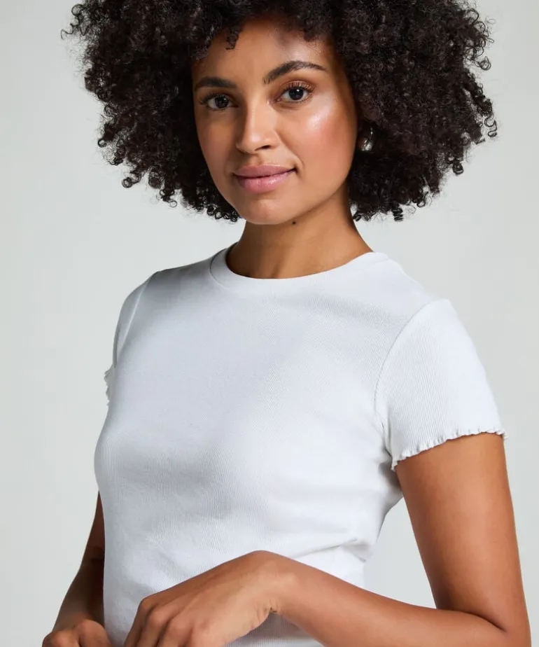 Short Sleeve Cotton Shirt - White