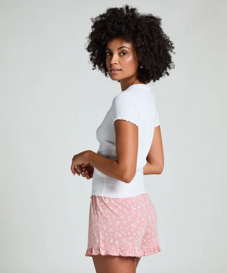 Short Sleeve Cotton Shirt - White