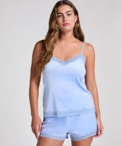 Short Velours Lace - Blue