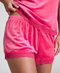 Short Velours Lace - Pink