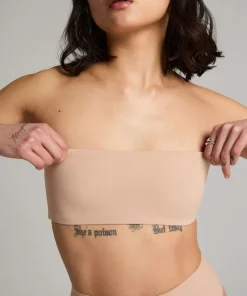 Smooth Bandeau Bralette - Beige