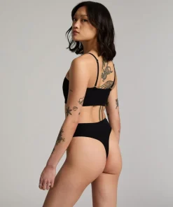 Smooth Bandeau Bralette - Black