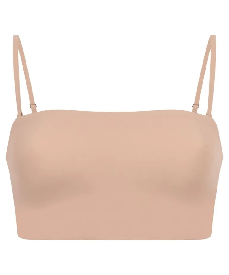 Smooth Bandeau Bralette - Beige