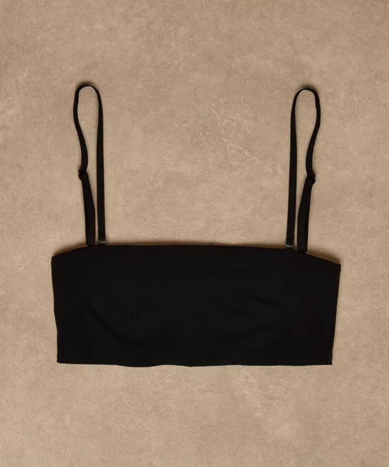 Smooth Bandeau Bralette - Black