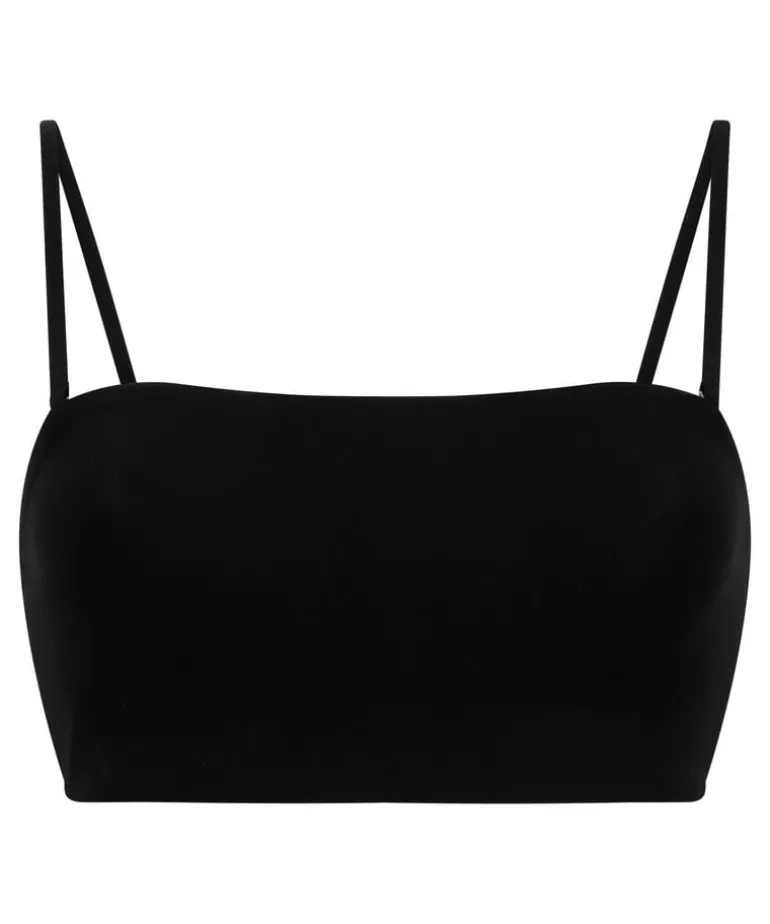 Smooth Bandeau Bralette - Black