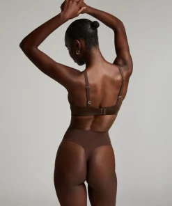 Smooth Non-Padded Underwired Bra - Brown