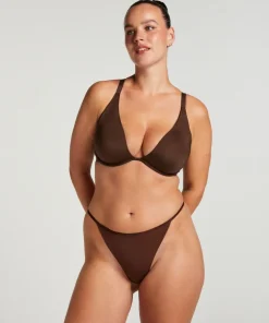 Smooth Non-Padded Underwired Bra - Brown