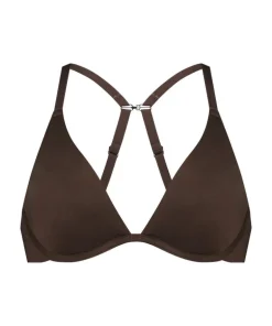 Smooth Non-Padded Underwired Bra - Brown