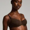 Smooth Padded Underwired Bra - Brown