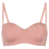 Smooth Padded Underwired Strapless Push-Up Bra - Pink