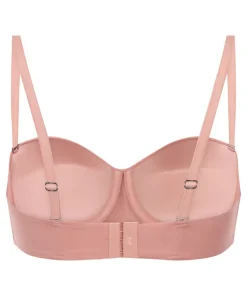 Smooth Padded Underwired Strapless Push-Up Bra - Pink