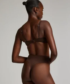 Smooth Padded Underwired Bra - Brown