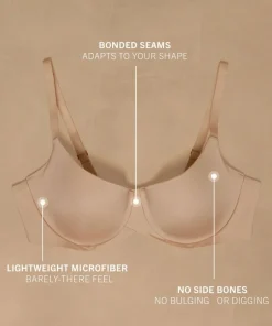 Smooth Padded Underwired Bra - Beige