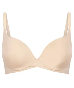 Smooth Padded Underwired Bra - Beige