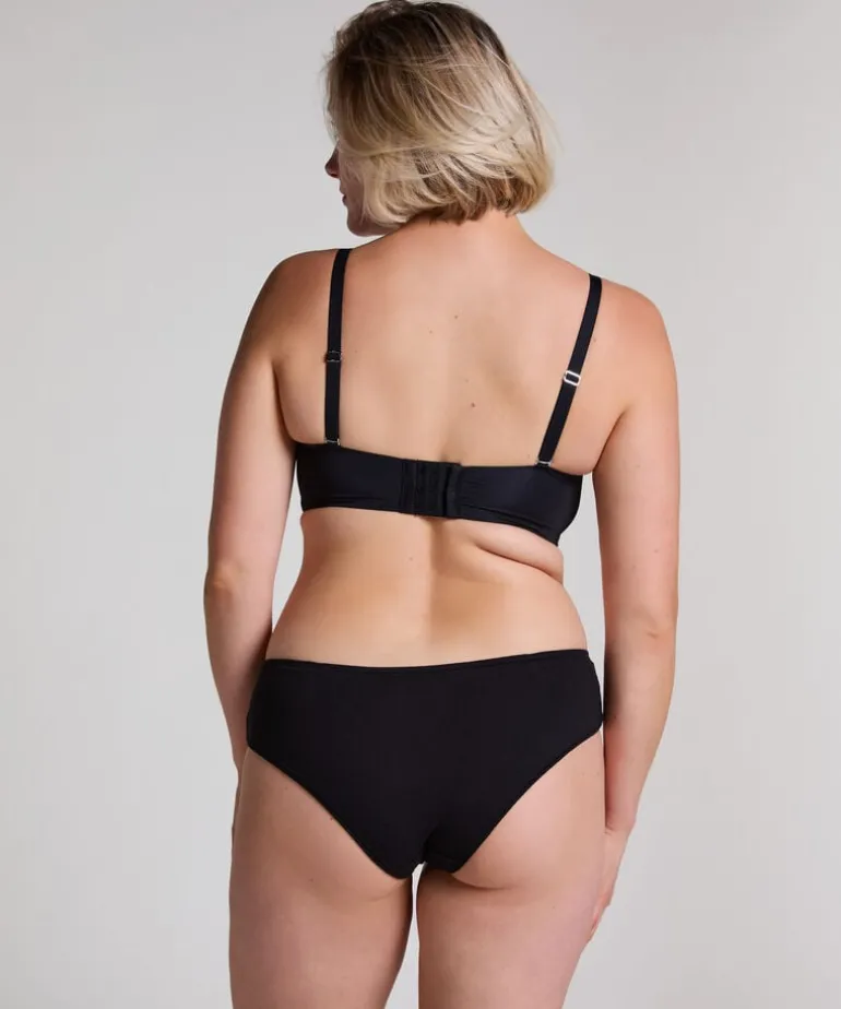 Smooth Padded Underwired Strapless Push-Up Bra - Black