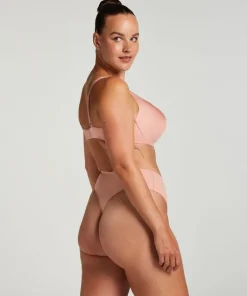 Smooth Padded Underwired Push-Up Bra - Pink