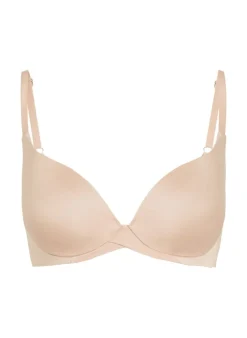 Smooth Padded Underwired Bra - Beige