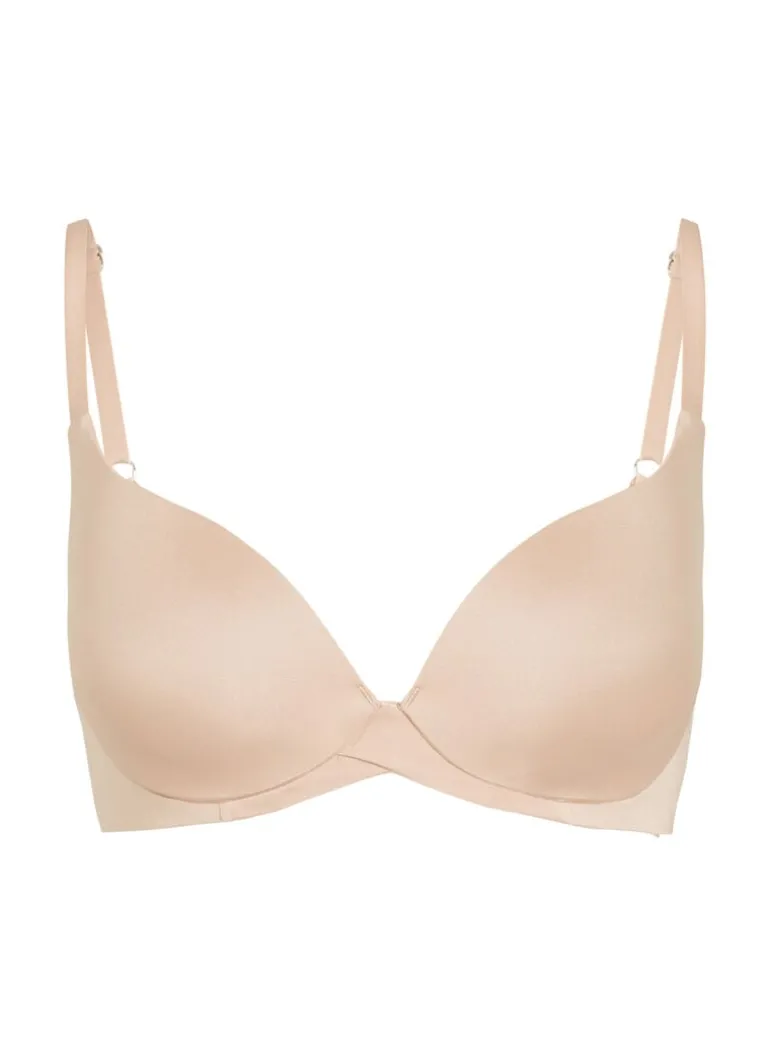 Smooth Padded Underwired Bra - Beige