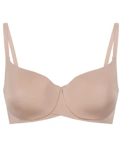 Smooth Padded Underwired Bra - Beige