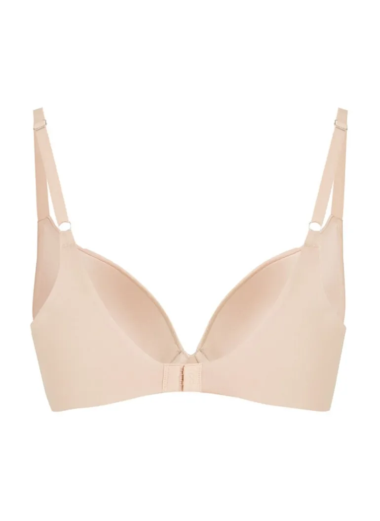 Smooth Padded Underwired Bra - Beige