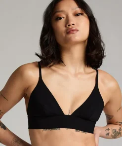 Smooth Triangle Bralette - Black