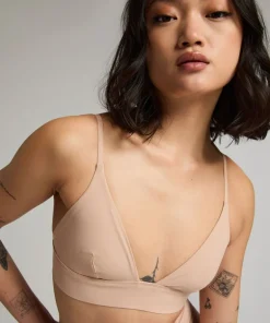 Smooth Triangle Bralette - Beige